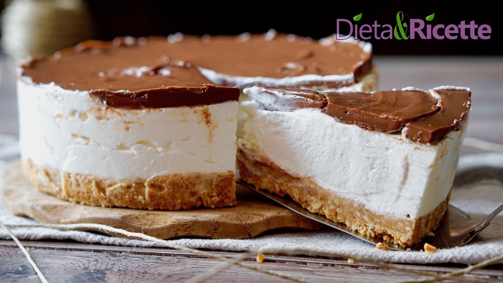 Cheesecake senza cottura con mascarpone e nutella