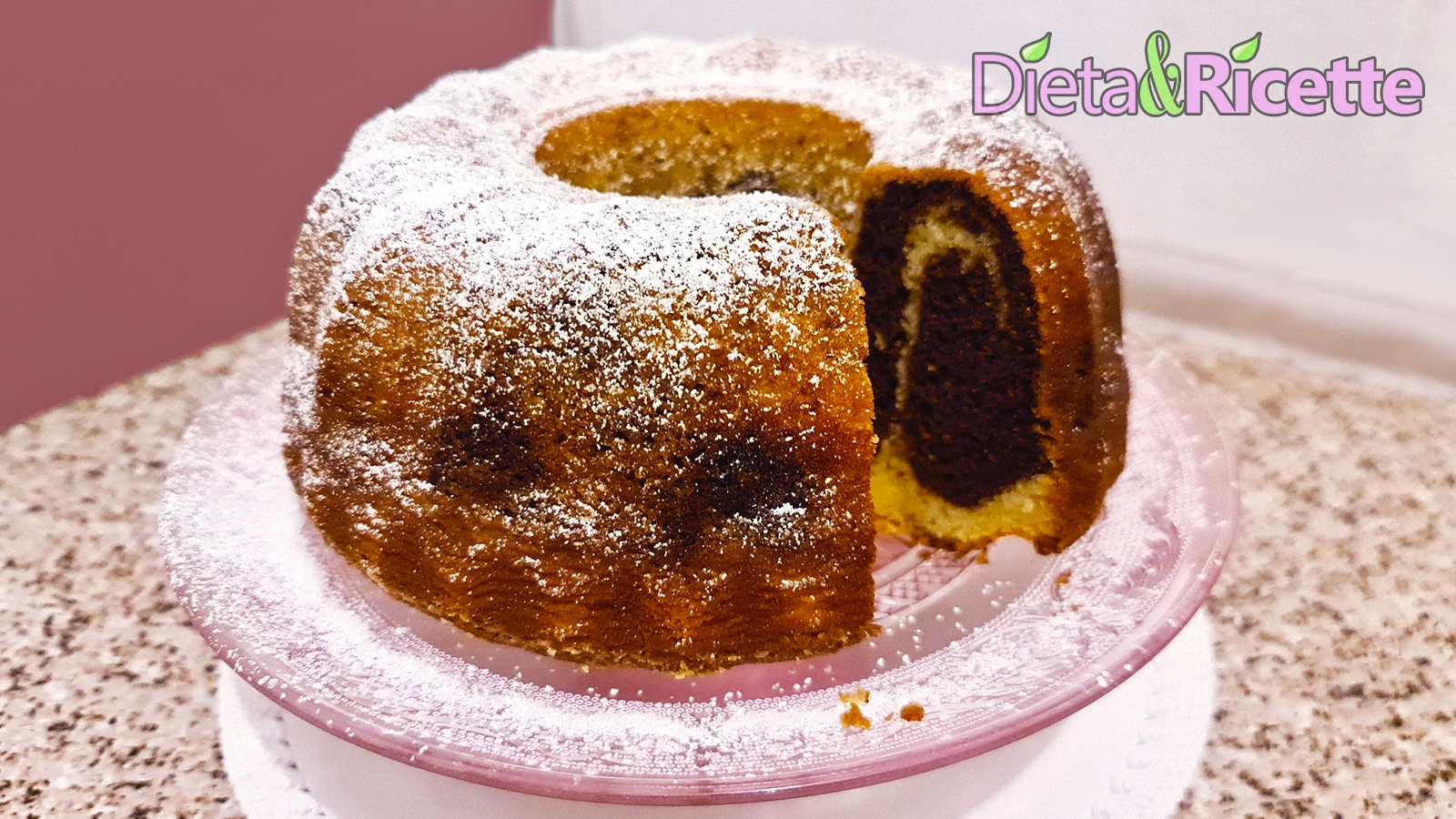 ciambella bicolore soffice torta due colori