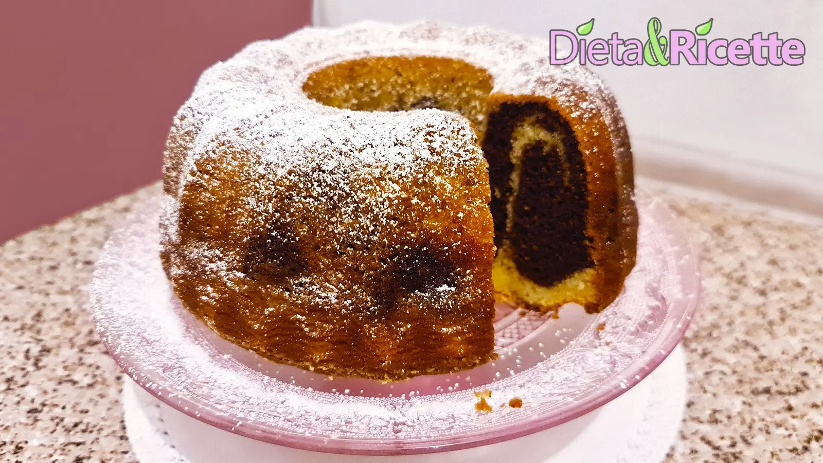ciambella bicolore soffice torta due colori