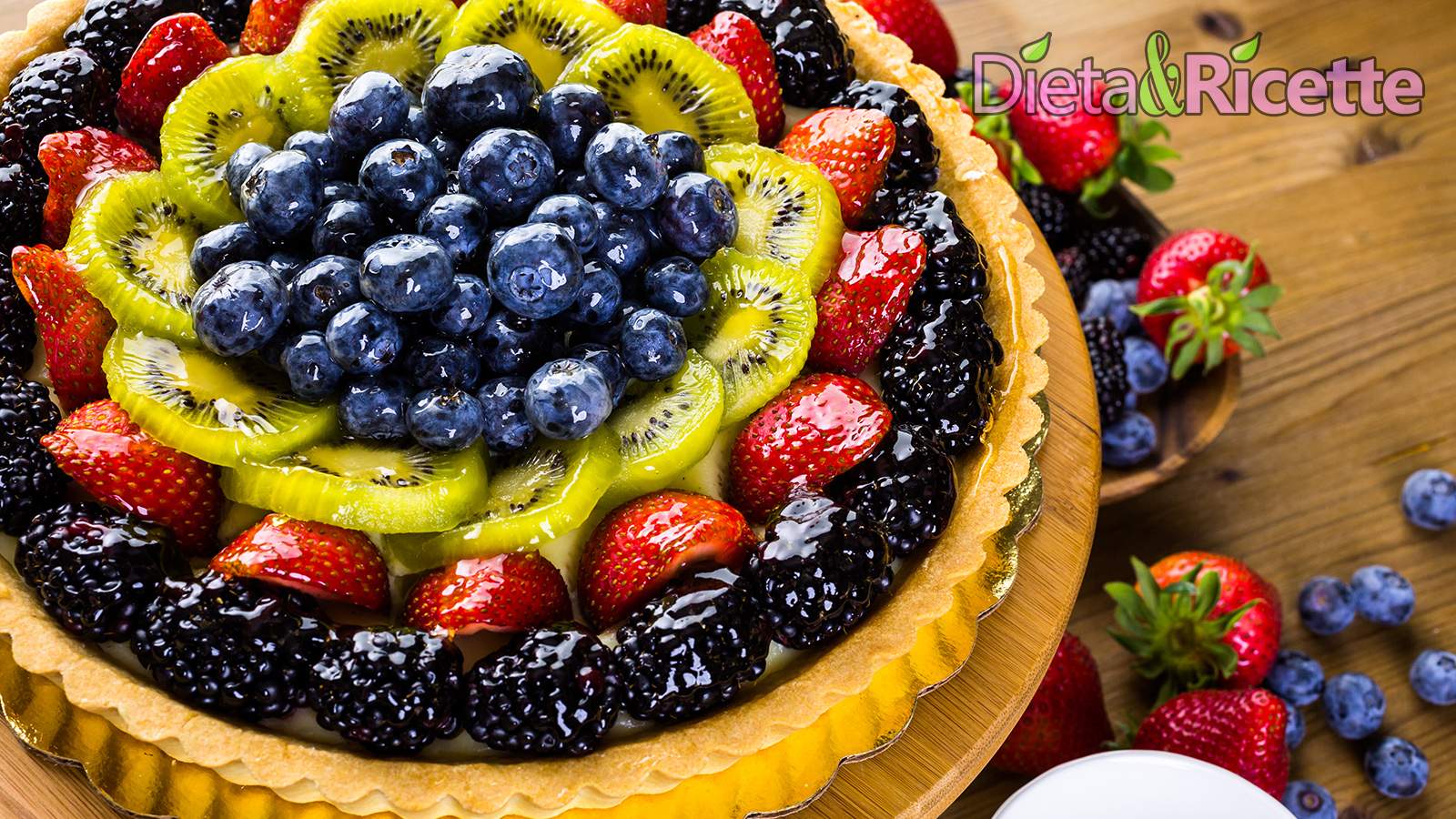 ricetta della crostata di frutta con crema pasticcera e gelatina