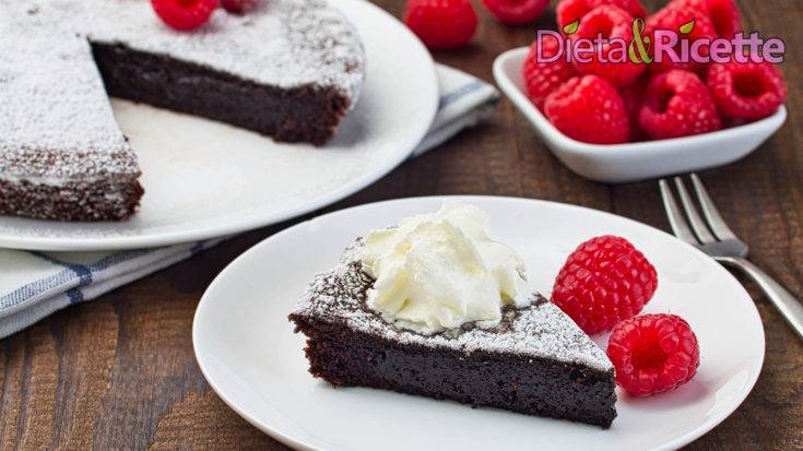 torta caprese dolce al cioccolato